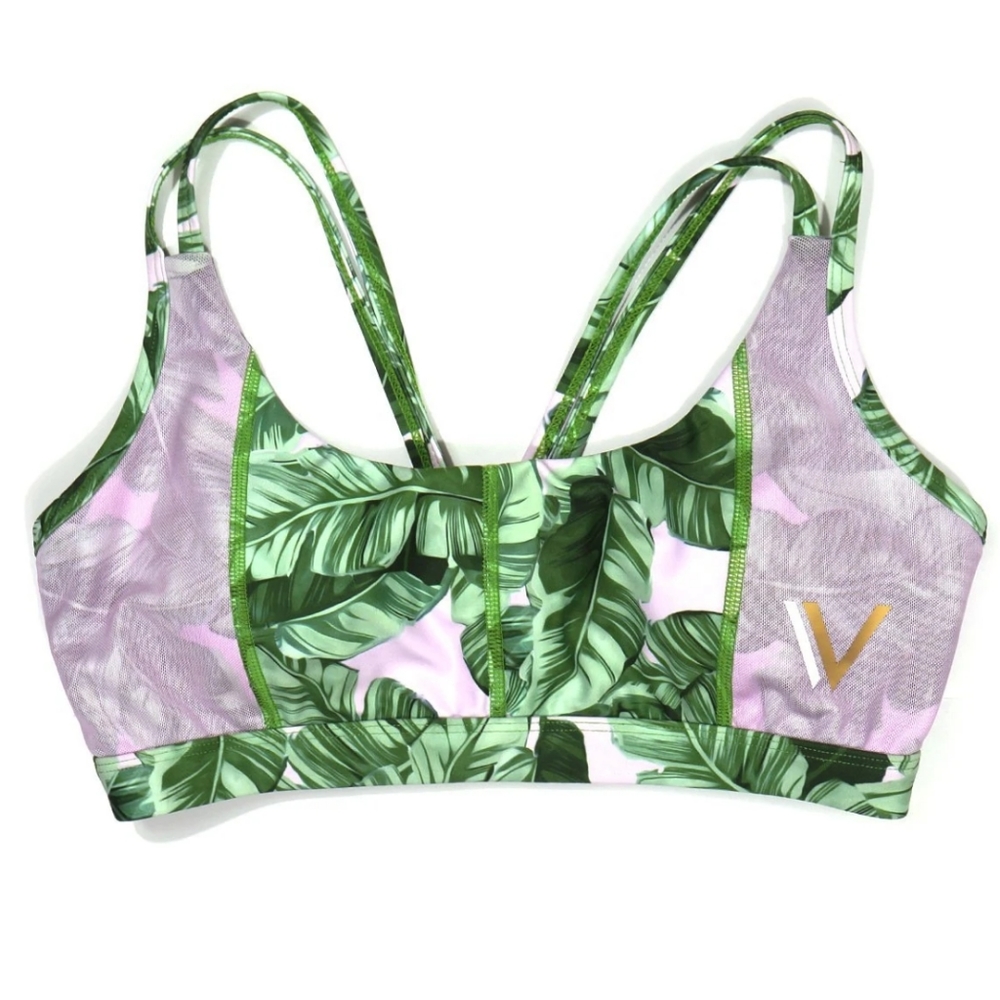 Vull Sport Power Sports Bra Banana Leaf Pink SM